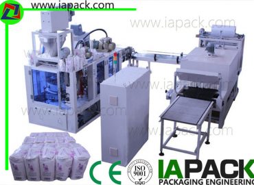Mašina za pakovanje brašna od 1kg-2kg 6-22bags / min 7kw snage sa toplotnim smanjenjem